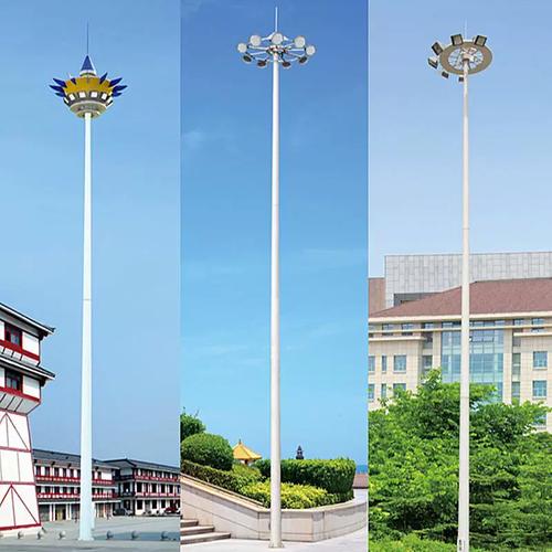 工廠定制球場燈戶外廣場8米10米3頭中桿燈led照明路燈600瓦高桿燈