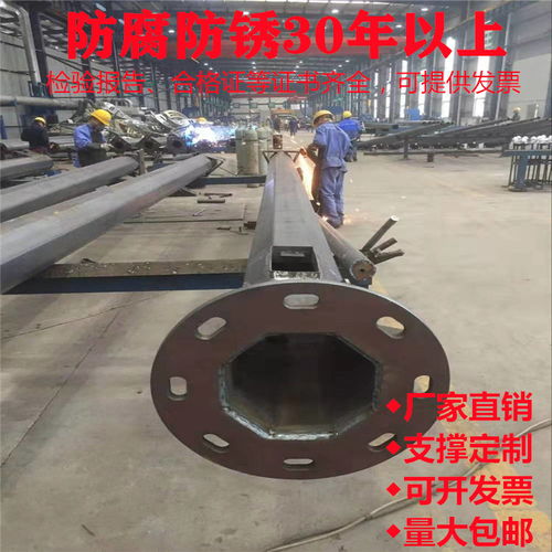 興義市機場高桿燈l型橫臂監控立桿抗12級臺風桿件制造單位