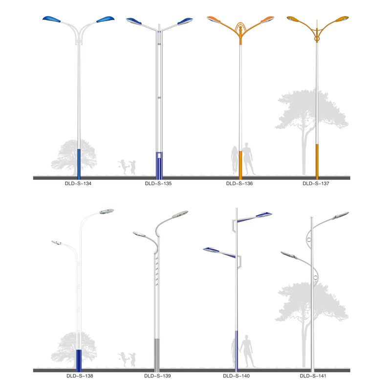 定制市政路燈大型城市路燈單臂雙臂對稱高低叉單挑雙挑2火LED高桿燈