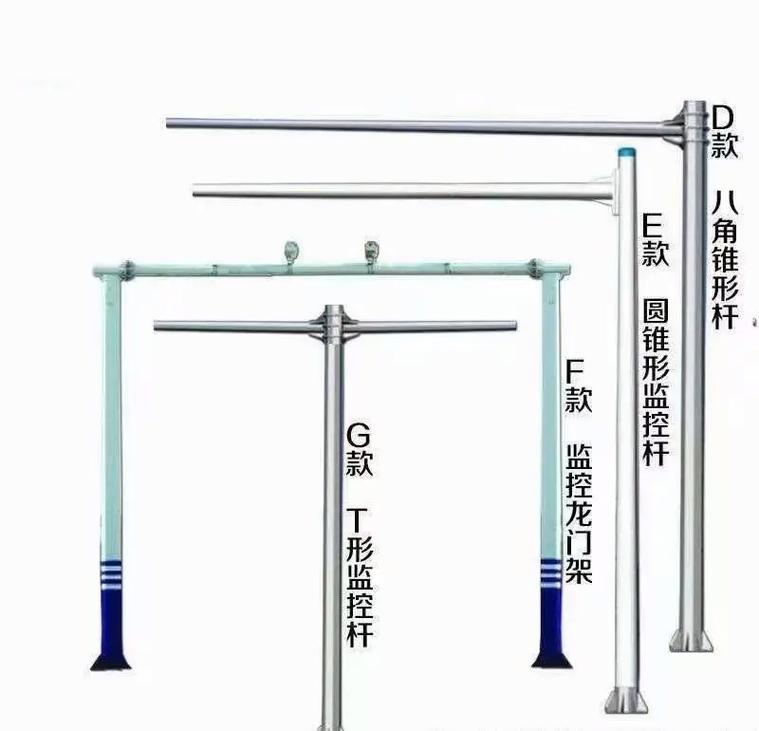 專業生產批發各式道路照明與安全監控桿件 路燈、高桿燈、電警桿、監控桿及預埋件現貨供應
